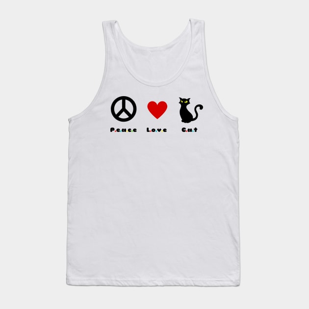 peace,love,cat Tank Top by Serotonin